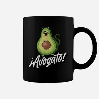 Avogato Funny Cat Avocado For Pet Lovers And Foodies Cute Coffee Mug | Crazezy