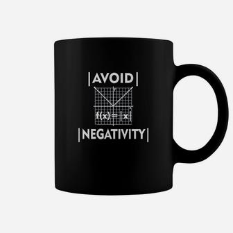 Avoid Negativity Funny Math Geek Nerd Deluxe Coffee Mug | Crazezy