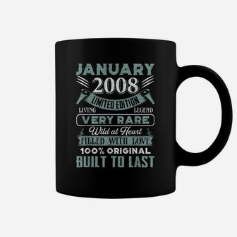 Awesome January 2008 12Th Birthday Gift Lover 12 Years Bday Coffee Mug | Crazezy
