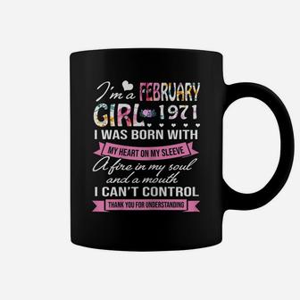 Awesome Since 1971 50Th Birthday I'm A February Girl 1971 Coffee Mug | Crazezy UK