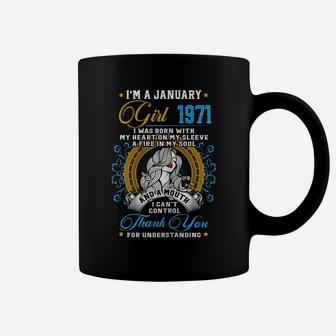 Awesome Since 1971 50Th Birthday I'm A January Girl 1971 Coffee Mug | Crazezy