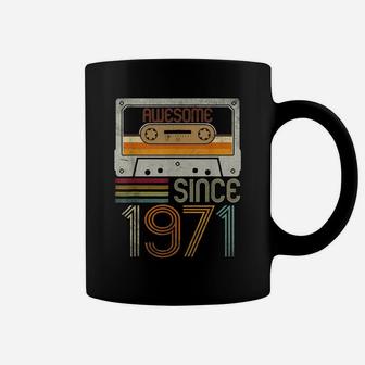 Awesome Since 1971 50Th Birthday Vintage 50 Years Old Men's Coffee Mug | Crazezy UK