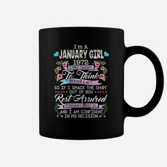 Awesome Since 1972 49Th Birthday I'm A January Girl 1972 Coffee Mug | Crazezy CA