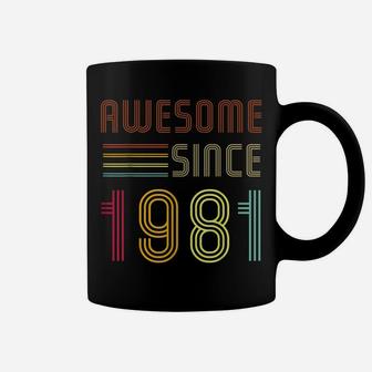 Awesome Since 1981 40Th Birthday Retro Coffee Mug | Crazezy