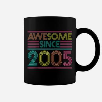 Awesome Since 2005 16Th Birthday Gifts 16 Years Old Raglan Baseball Tee Coffee Mug | Crazezy