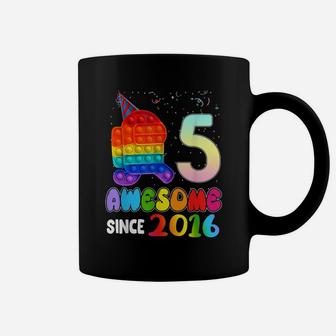 Awesome Since 2016 Among Pop It With Us 5Th Birthday Kids Coffee Mug | Crazezy