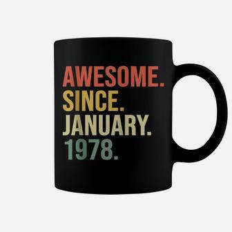 Awesome Since January 1978, 42 Years Old, 42Nd Birthday Gift Coffee Mug | Crazezy