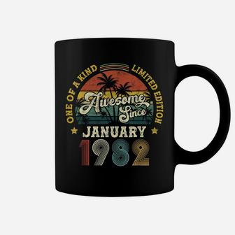 Awesome Since January 1982 Vintage 40Th Birthday Coffee Mug | Crazezy
