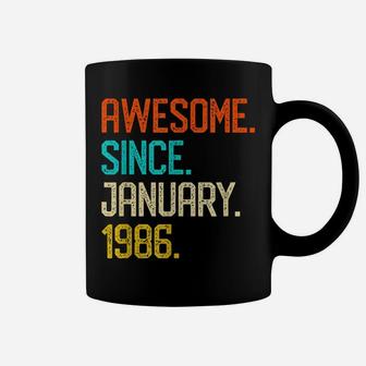 Awesome Since January 1986 Shirt 33Th Birthday Girl Boy Coffee Mug | Crazezy AU