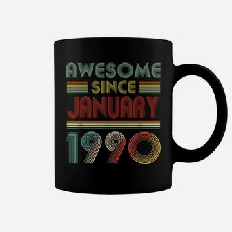 Awesome Since January 1990 Birthday Gift 30 Years Old 30Th Coffee Mug | Crazezy AU