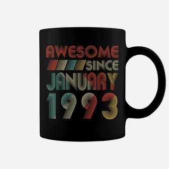 Awesome Since January 1993 27Th Years Old Birthday Gift Coffee Mug | Crazezy