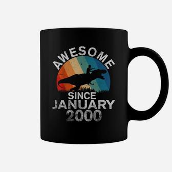Awesome Since January 2000 20Th Birthday Gift 20 Year Old Coffee Mug | Crazezy