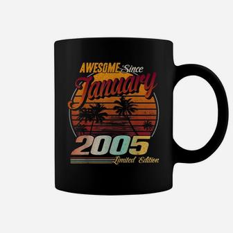Awesome Since January 2005 15Th Birthday Gift 15 Years Coffee Mug | Crazezy UK