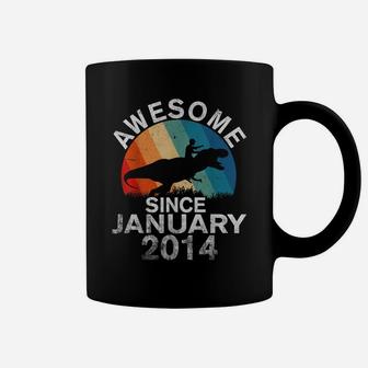 Awesome Since January 2014 6Th Birthday Gift 6 Year Old Coffee Mug | Crazezy CA