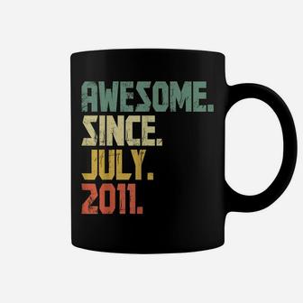 Awesome Since July 2011 Gift Born In 2011 Shirt Gift Coffee Mug | Crazezy DE