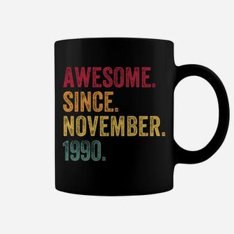 Awesome Since November 1990 30Th Birthday Gift 30 Years Old Coffee Mug | Crazezy DE