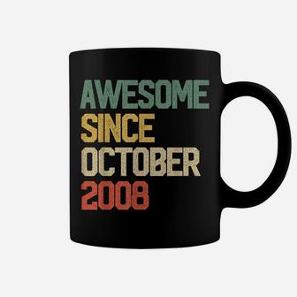Awesome Since October 2008 Gift 11 Years Old 11Th Birthday Coffee Mug | Crazezy