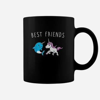 Awesome Unicorn And Narwhal Best Friends Fun Coffee Mug | Crazezy CA