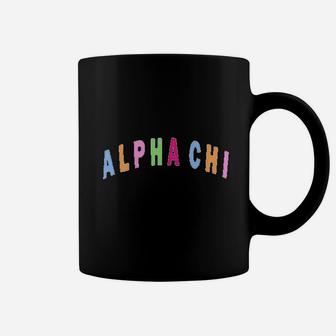 Axo Alpha Chi Omega Rainbow Letter Sorority Coffee Mug - Thegiftio UK