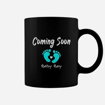 Baby Boy Is Coming Soon Cute Mom To Be Coffee Mug - Thegiftio UK