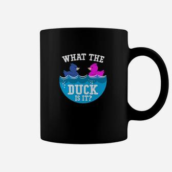 Baby Gender Reveal Party What The Duck Is It Baby Reveal Coffee Mug - Monsterry CA