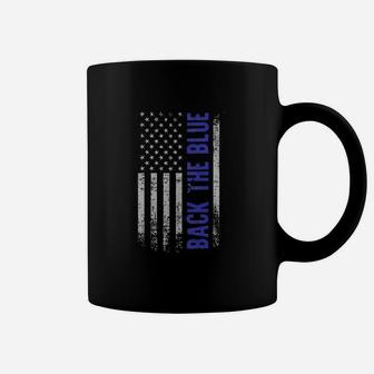 Back The Blue American Flag Coffee Mug | Crazezy