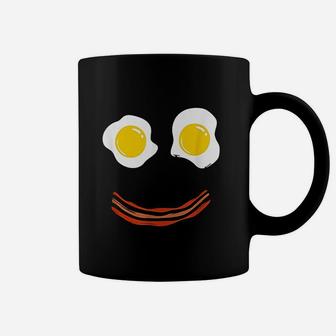 Bacon And Eggs Happy Smiley Face Brunch Breakfast Coffee Mug | Crazezy