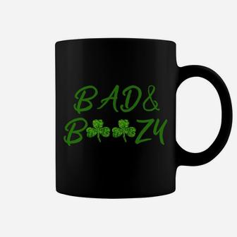 Bad And Boozy Shirt Funny Saint Patrick Day Drinking Gift Sweatshirt Coffee Mug | Crazezy UK
