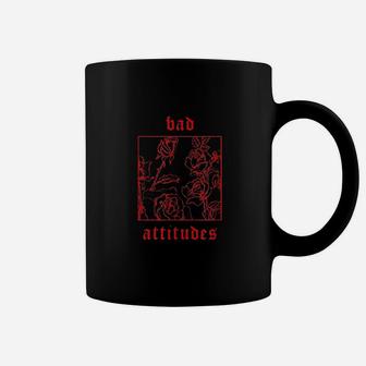 Bad Attitudes Roses Aesthetic Clothing Soft Grunge Women Men Coffee Mug | Crazezy DE