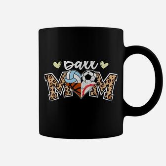 Ball Mom Leopard Soccer Baseball Volleyball Basketball Sweatshirt Coffee Mug | Crazezy CA