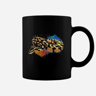 Ball Python Watercolor Reptile Keeper Paint Splash Coffee Mug | Crazezy UK