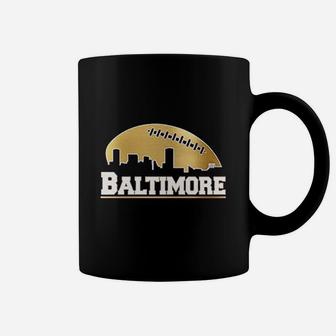 Baltimore Football City Skyline Coffee Mug | Crazezy