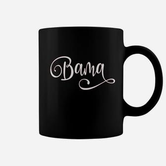 Bama White Fancy Script Alabama Coffee Mug - Thegiftio UK