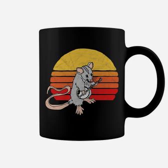 Banjo Picking Possum Vintage Bluegrass Funny 80S Sunset Coffee Mug | Crazezy AU
