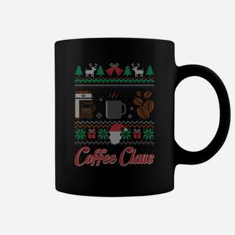 Barista Santa Claus Coffee Lover Ugly Christmas Sweater Coffee Mug | Crazezy