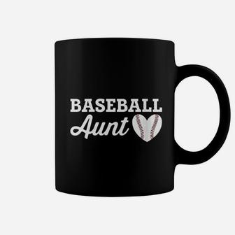 Baseball Aunt Love Heart Baseball Sports Coffee Mug | Crazezy AU