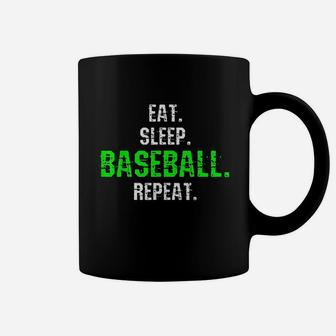 Baseball Eat Sleep Repeat Coffee Mug | Crazezy CA
