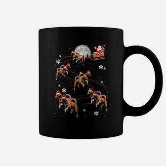 Basenji Reindeer Santa Xmas For Dog Coffee Mug - Monsterry CA