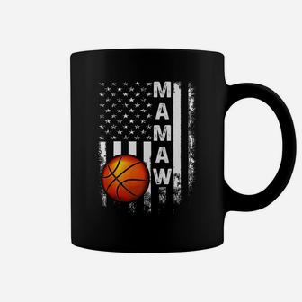 Basketball Mamaw American Flag Vintage Christmas Xmas Coffee Mug | Crazezy