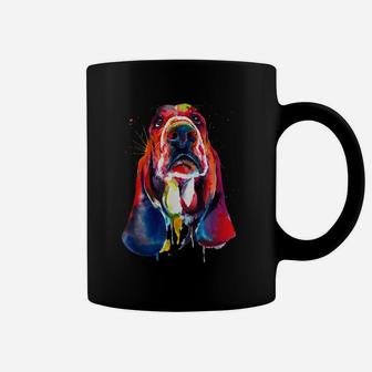 Basset Hound Artistic Funny Dog Cute Sweet Gift Birthday Coffee Mug | Crazezy