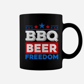 Bbq Beer Freedom America Usa Party 4Th Of July Summer Coffee Mug - Monsterry