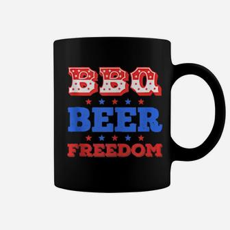 Bbq Beer Freedom Usa Patriotic 4Th Of July Coffee Mug - Monsterry