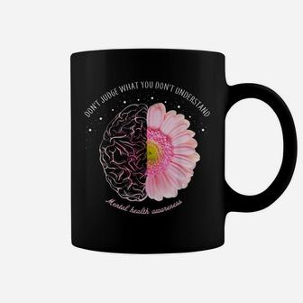 Be Kind To Your Mind Mental Health Awareness Daisy Flower Coffee Mug | Crazezy