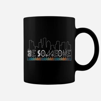 Be Someone Houston Retro Sunset Skyline Bicycle Coffee Mug | Crazezy AU