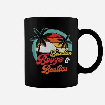 Beaches Booze Besties Summer Best Friend Girls Trip Coffee Mug | Crazezy DE