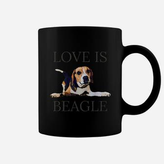 Beagle Women Men Kids Dog Mom Dad Love Is Pet Gift Coffee Mug | Crazezy DE