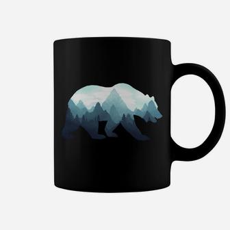 Bear Double Exposure Surreal Wildlife Animal Coffee Mug | Crazezy