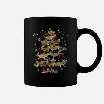 Bearded Dragon Christmas Tree Funny Reptile Lover Xmas Gifts Sweatshirt Coffee Mug | Crazezy UK