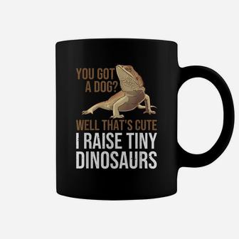 Bearded Dragon Gift Men Women Funny I Raise Tiny Dinosaurs Coffee Mug | Crazezy DE