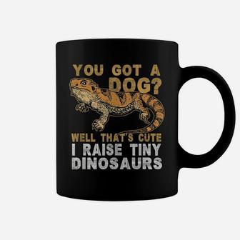 Bearded Dragon Gift Men Women Funny I Raise Tiny Dinosaurs Coffee Mug | Crazezy UK